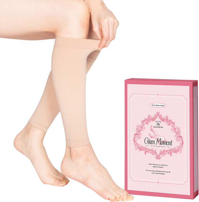 글램모먼트 메디컬 서포트 오픈토 쇼트 의료기기 압박 스타킹, 1개, 종아리/무릎형