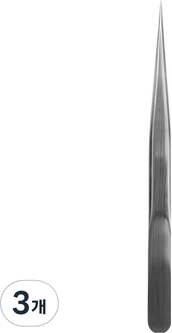 러비쉬 스테인리스 엣지 핀셋 I형, 3개, 실버