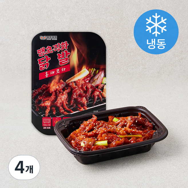 땡초직화닭발 (냉동), 150g, 4개