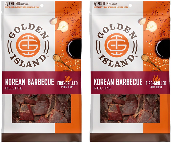 골든아일랜드 포크 저키 바비큐 육포, 255g, 2개