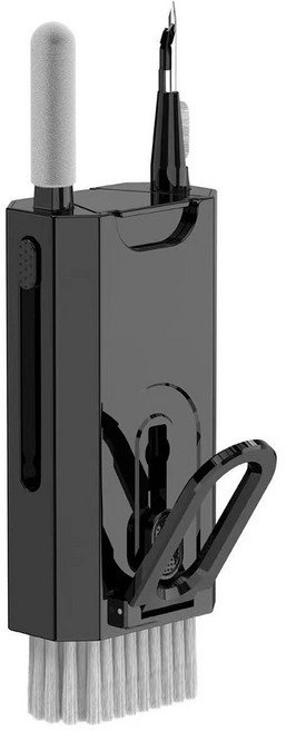 애니원픽 8in1 키보드 에어팟 먼지제거 청소 키트, 블랙, 1개