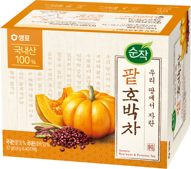 순작 팥호박차, 800mg, 40개입, 1개, 800mg
