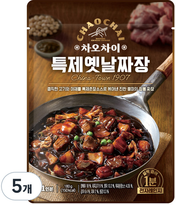 차오차이 특제옛날짜장, 180g, 5개
