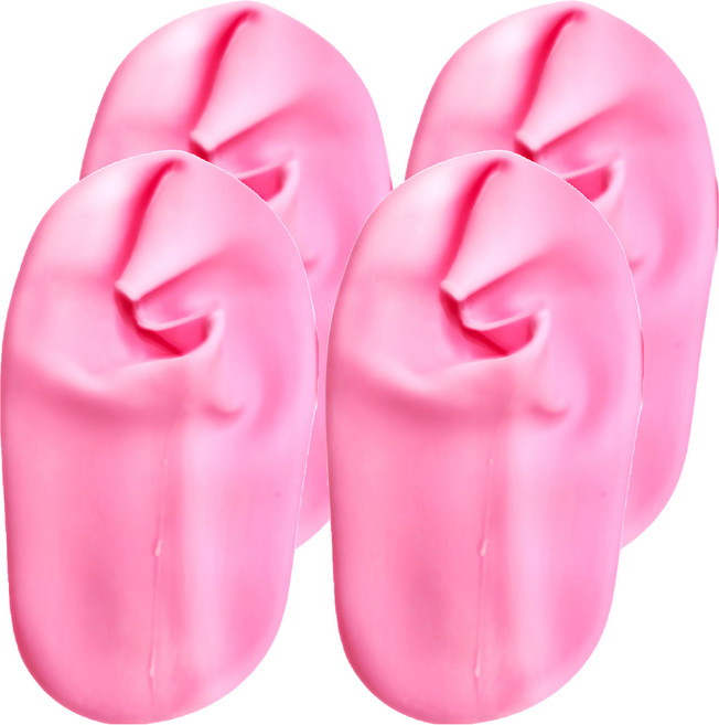 矽膠足套 粉色, 4個裝, 1組, 312g