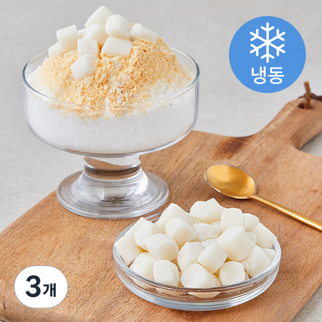 지리산떡방앗간 눈꽃 인절미, 1kg, 1개입, 3개