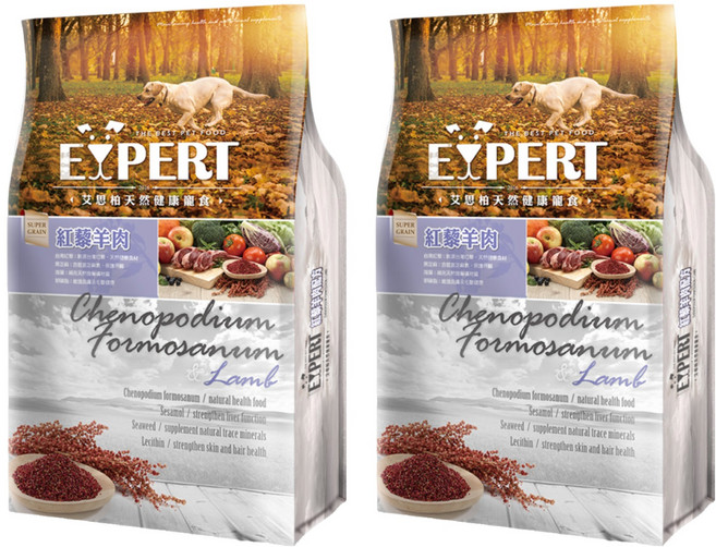 福壽實業 EXPERT 艾思柏 成犬專用配方飼料, 紅藜羊肉, 1.5kg, 2袋
