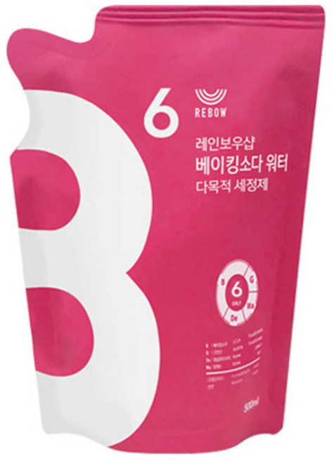 레인보우샵 베이킹소다 워터 다목적세정제 리필, 500ml, 1개