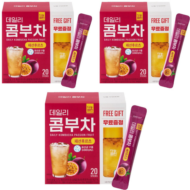 Danongwon 每日康普茶 百香果, 5g, 3個, 20入