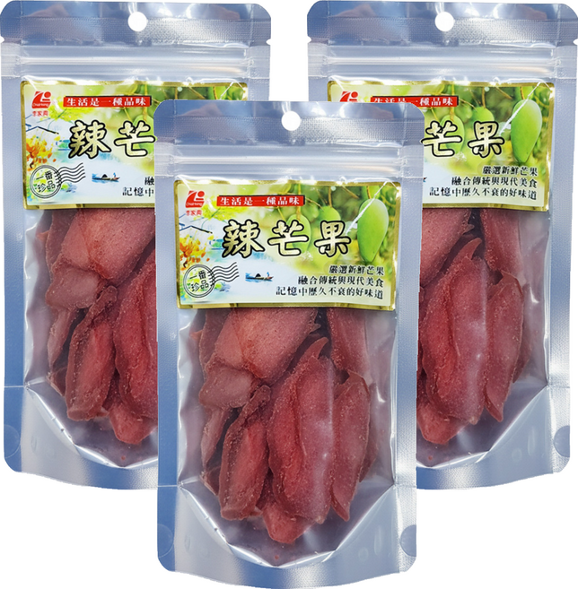 李家興 辣芒果, 120g, 3包