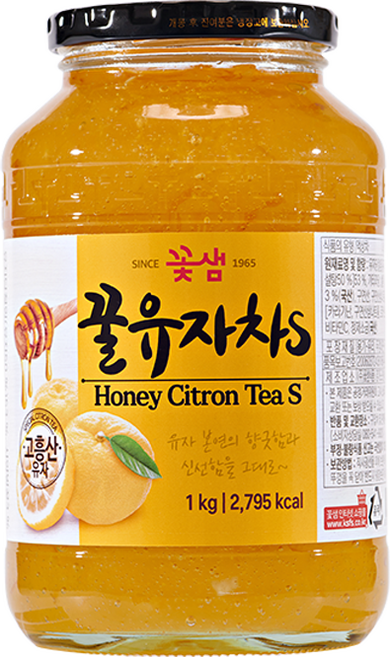 꽃샘 꿀유자차 S, 1kg, 1개입, 1개