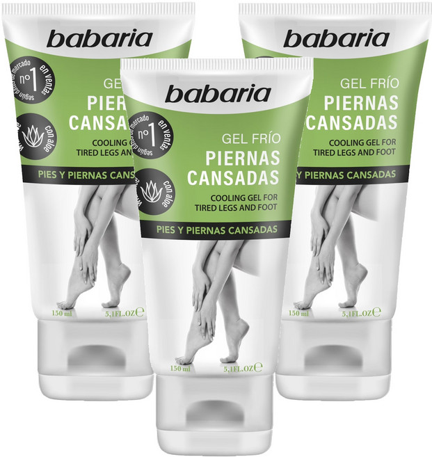 babaria 腿足清涼凝膠 150ml, 1條, 3件