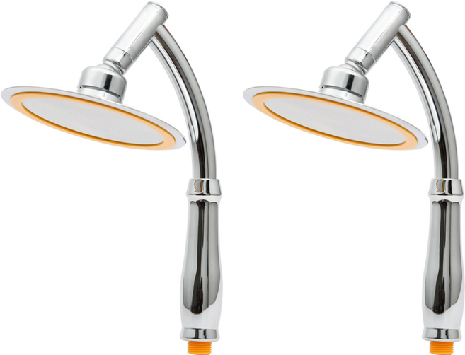 제이스홈 고압절수 빅사이즈 샤워기 헤드 JSH011, 2개, 실버