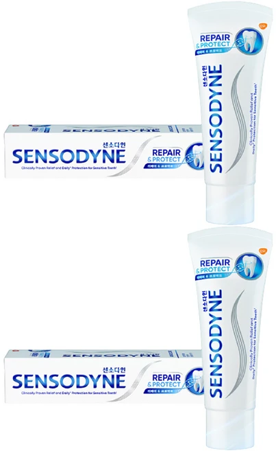 센소다인 리페어 앤 프로텍트 치약, 100g, 2개 - 쿠팡