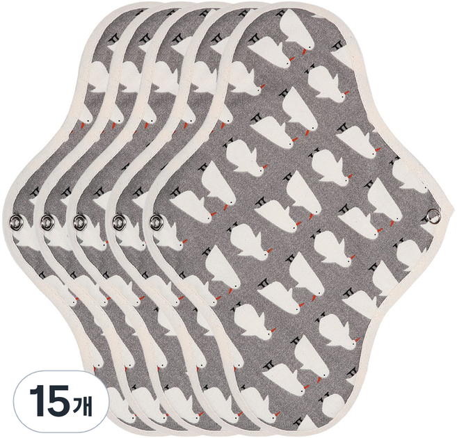 위즐리 면생리대 펭귄, 대형, 1개입, 15개