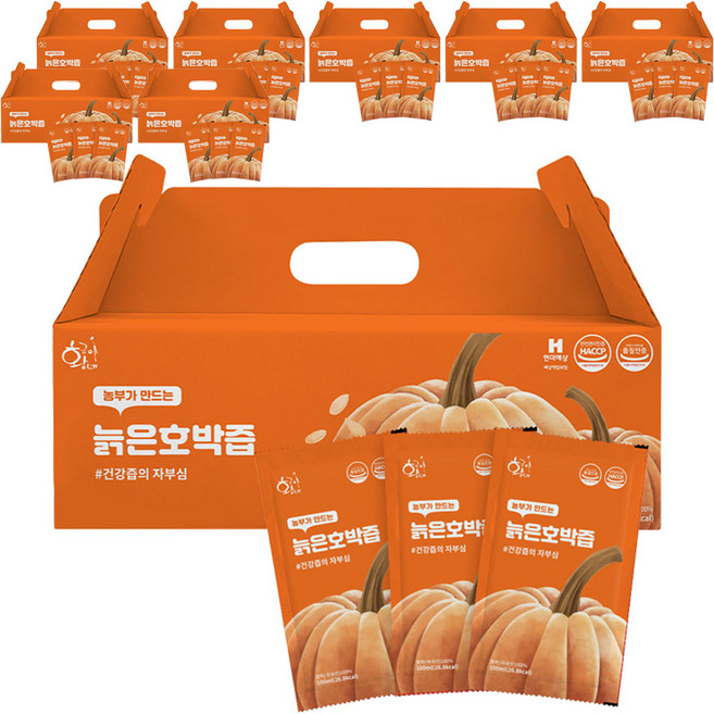 황금이네 늙은 호박즙, 100ml, 240개