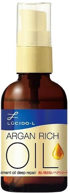 LUCIDO-L 樂絲朵 摩洛哥護髮精華油 修護型 深層滋養 還原亮麗柔順髮質 專為受損髮 集中修護保濕, 60ml, 1瓶