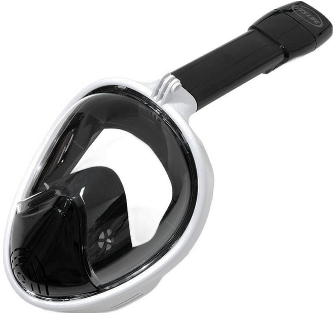 It's Life 第三代全罩式浮潛面罩, 白色 + 黑色