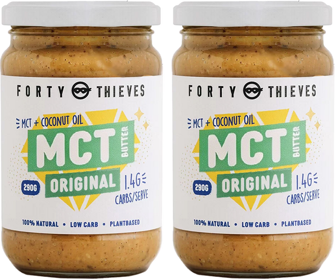 FORTY THIEVES 紐西蘭MCT堅果花生醬 原味, 2個, 290g