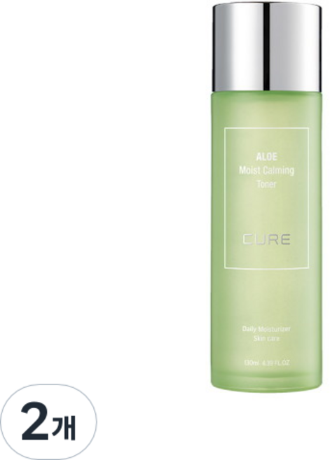 김정문알로에 모이스트 카밍 토너, 130ml, 2개
