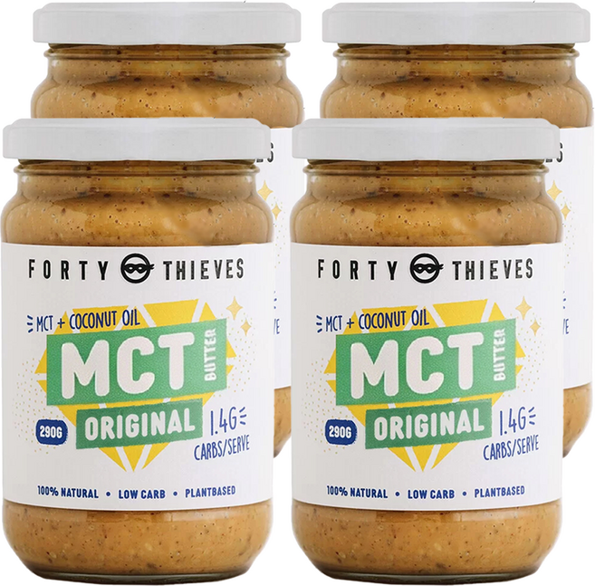 FORTY THIEVES 紐西蘭MCT堅果花生醬 原味, 4個, 290g