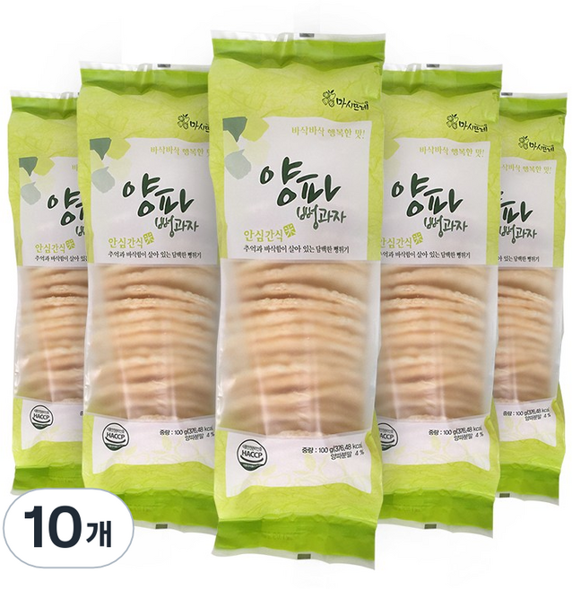 마시뜨레 양파 스낵 뻥과자, 100g, 10개