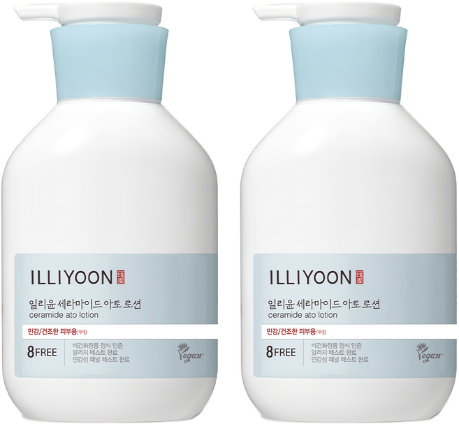 일리윤 세라마이드 아토로션 무향, 528ml, 2개