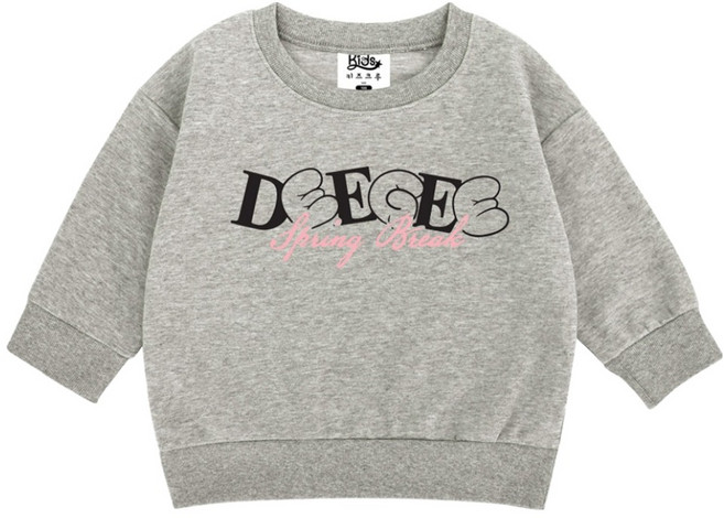 키즈크루 아동용 디기타 맨투맨