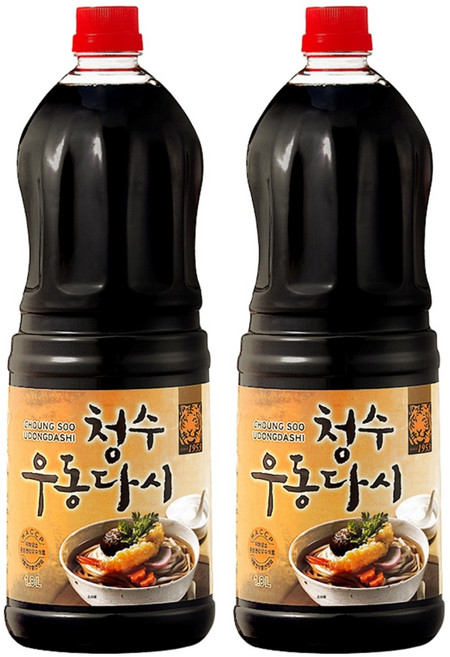 청수식품 우동다시 소스, 1.8L, 2개