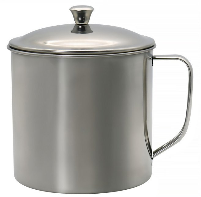 銀世代 304不鏽鋼杯 11cm 1L, 1個, 不鏽鋼色