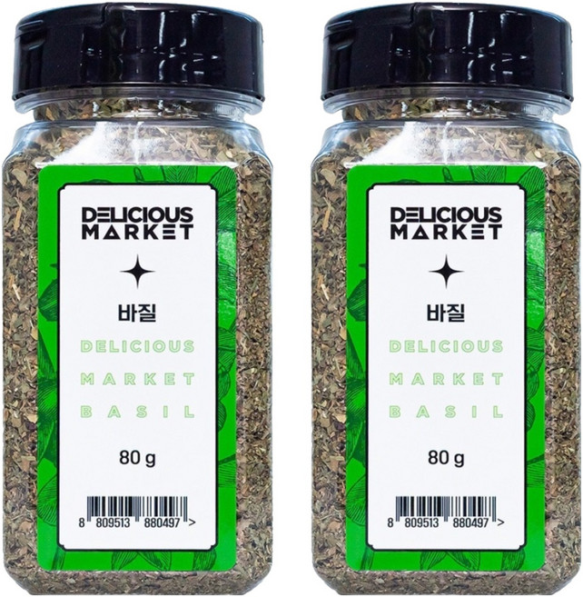 딜리셔스마켓 바질홀, 80g, 2개