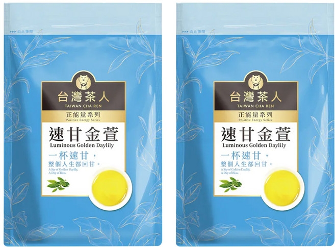 台灣茶人 正能量系列 速甘金萱, 2g, 25包, 2袋