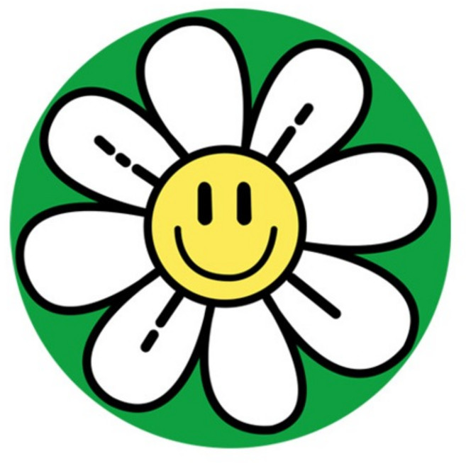 펀앤펀 스마일 데이지 유화그리기 옵션A, 그린, 1세트