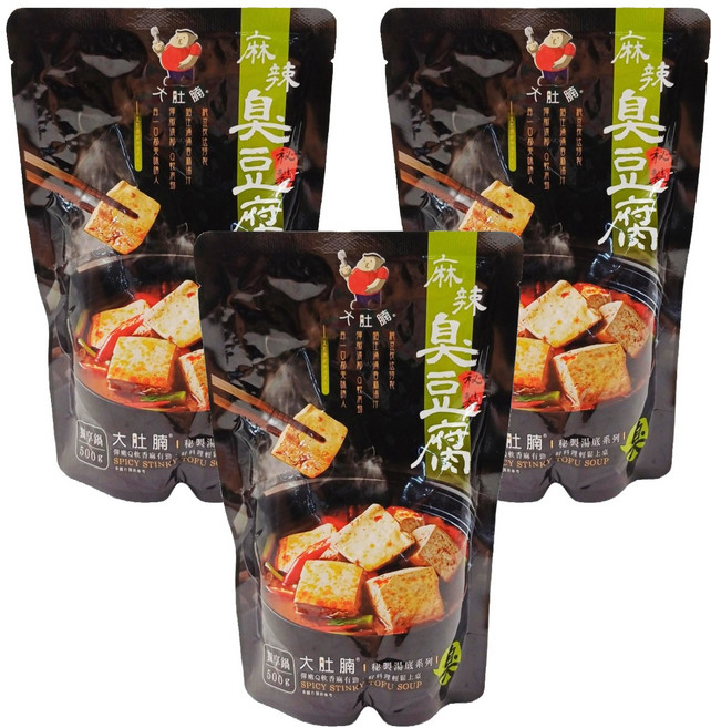 大肚腩 麻辣臭豆腐, 500g, 3包