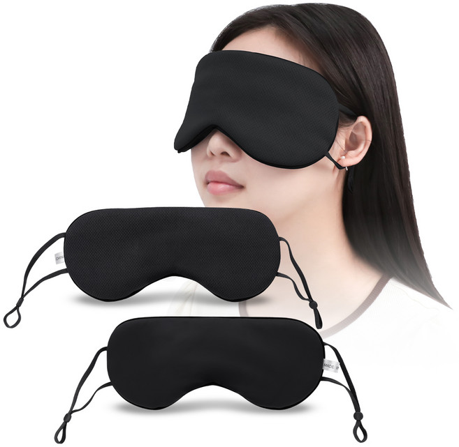 탐사 부드러운 수면안대 2개