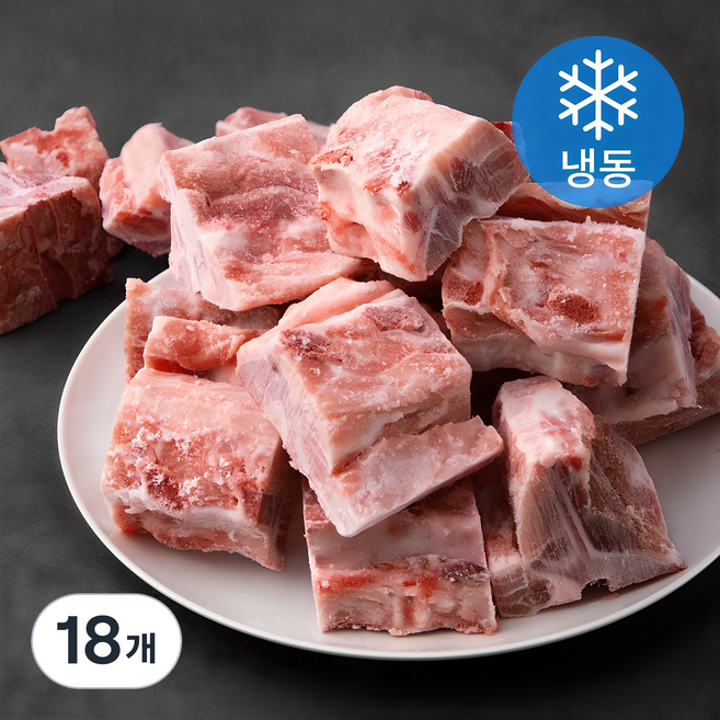 사조프레시미트 국내산 돈등뼈 감자탕용 3~5cm (냉동), 1kg, 18개