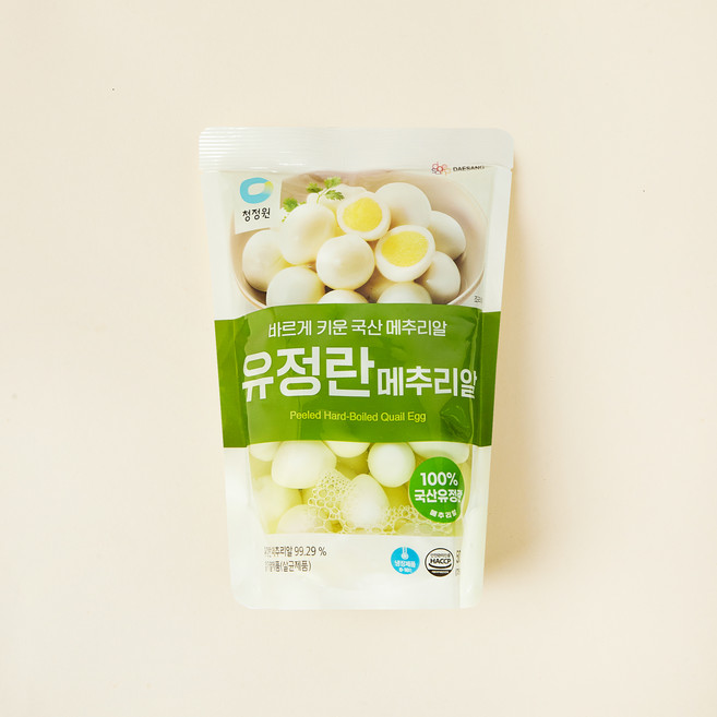 청정원 유정란 메추리알, 500g, 1개