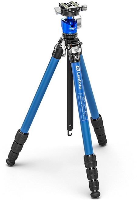 레오포토 여행용 삼각대 세트, LY-224C+LH-25R (블루), 1개