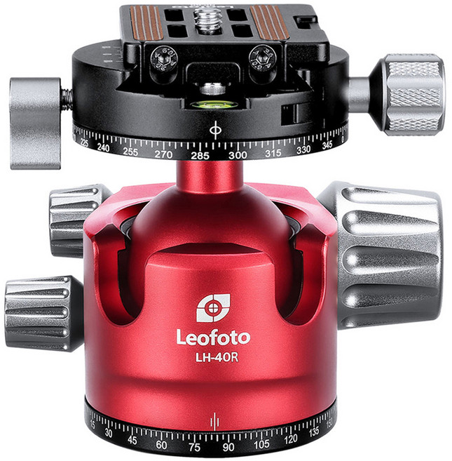 레오포토 파노라마 패닝 클램프 초소형 볼헤드, 1개, LH-40R+NP-60 (레드)