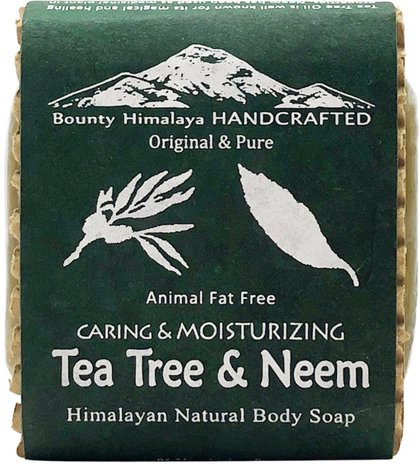 BOUNTY HIMALAYA 茶樹+苦楝清肌爽膚養髮皂, 100g, 1入, 1個