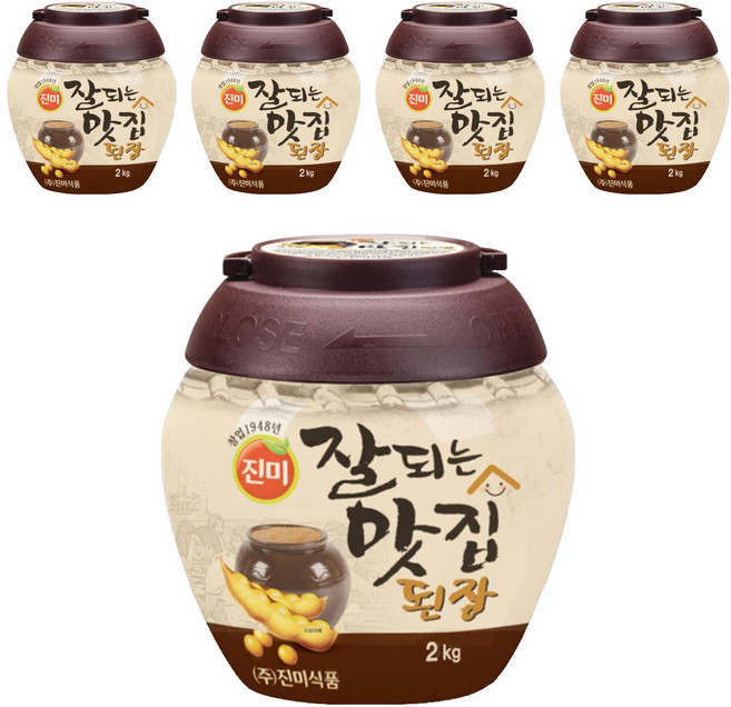 진미 잘되는맛집된장, 2kg, 5개