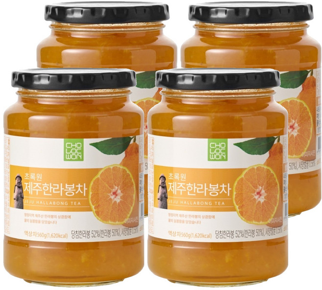 초록원 제주 한라봉차, 560g, 1개입, 4개
