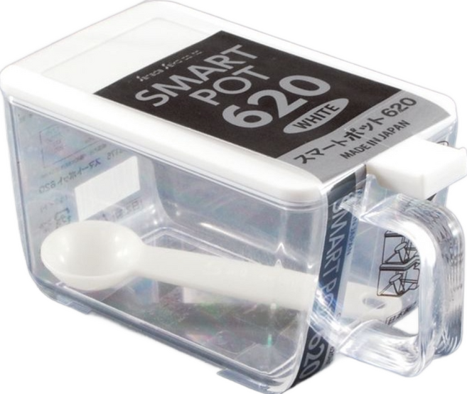 Sanada Seiko 調味盒 15.5 x 8.1 x 8cm 白色, 620ml, 1個