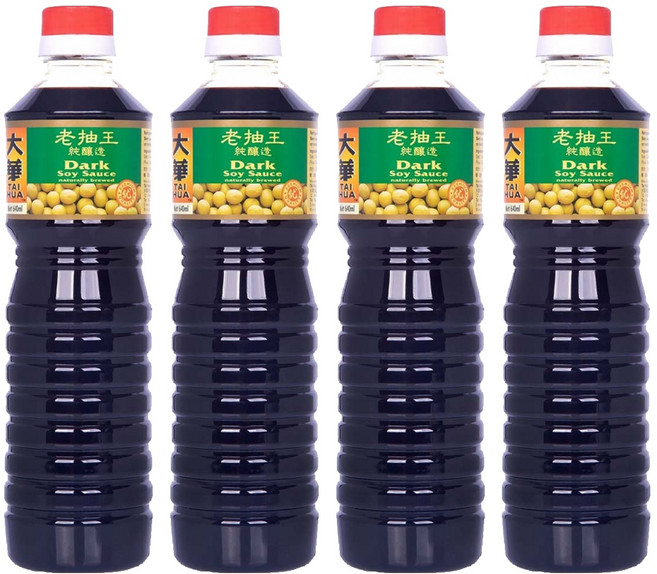 大華醬油 特級純釀造醬油 老抽, 640ml, 4瓶