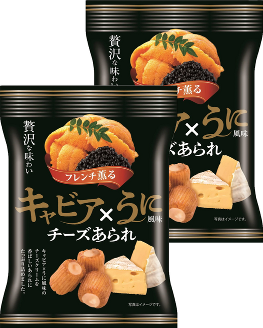 Kirara 起司米菓 魚子醬海膽風味, 42g, 2包