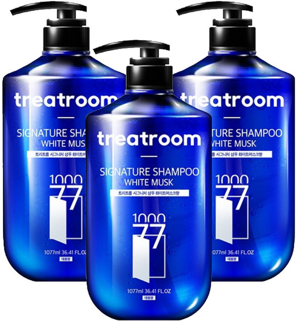 treatroom 經典香氛洗髮精 白麝香味, 1.077L, 3瓶