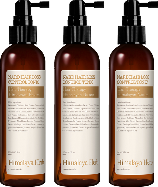 나드 탈모증상완화 헤어토닉, 200ml, 3개