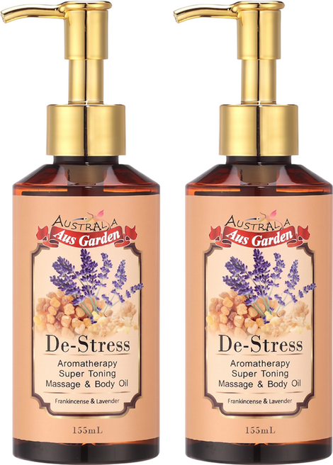 Aus Garden 澳維花園 台灣公司貨 按摩精油 乳香薰衣草, 155ml, 2瓶