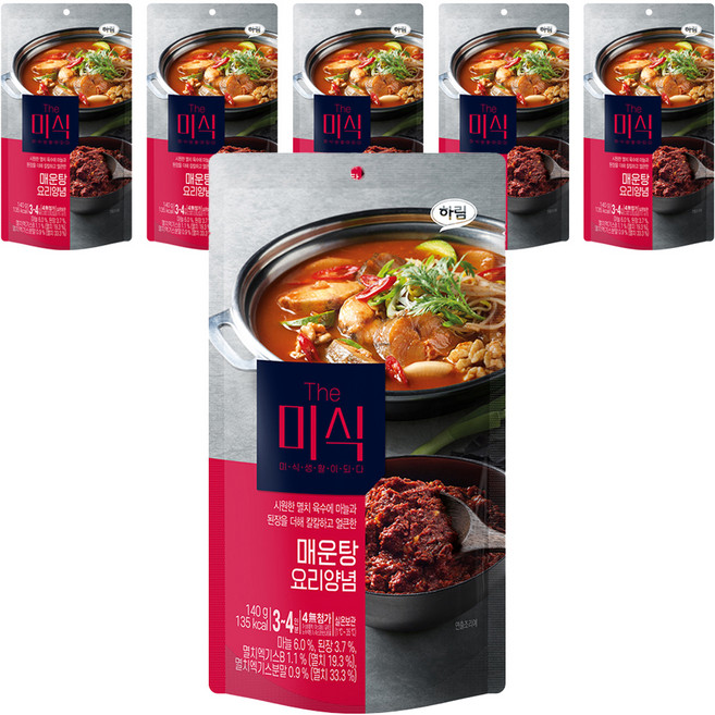 더미식 매운탕 양념, 140g, 6개