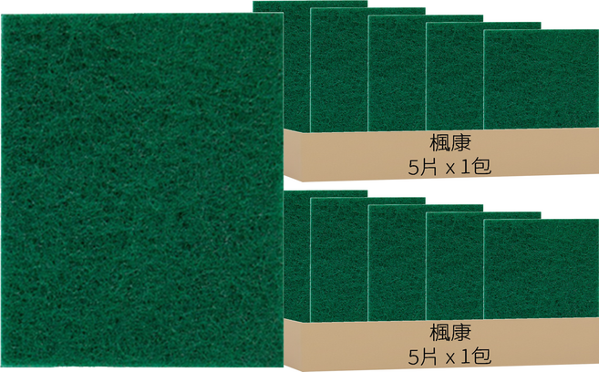 楓康 多用途菜瓜布, 5片, 2包