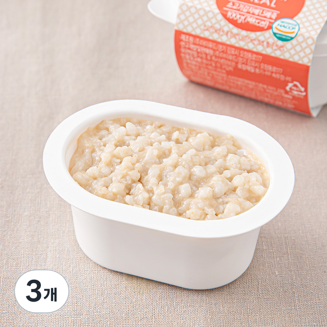 얌이밀 초중기 1.5단계 만6~7개월 이유식, 100g, 3개, 혼합맛(소고기/감자/배)